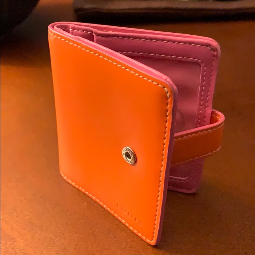 Lodis mini wallet - rare orange and pink!